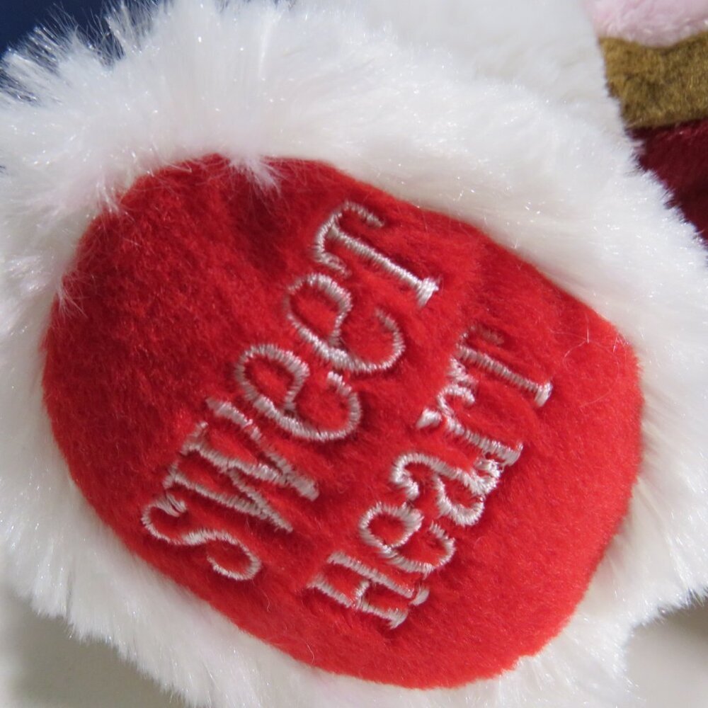 sweet heart White Bear with fabric cupcake valentines - Picture 7 of 13
